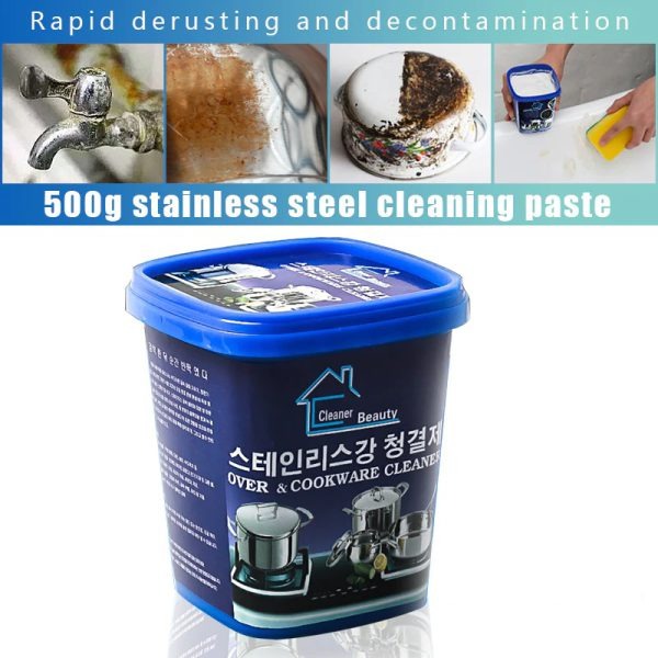 Powerful Stainless Steel Cookware Cleaning Paste – Multi-Surface Cleaner 500g