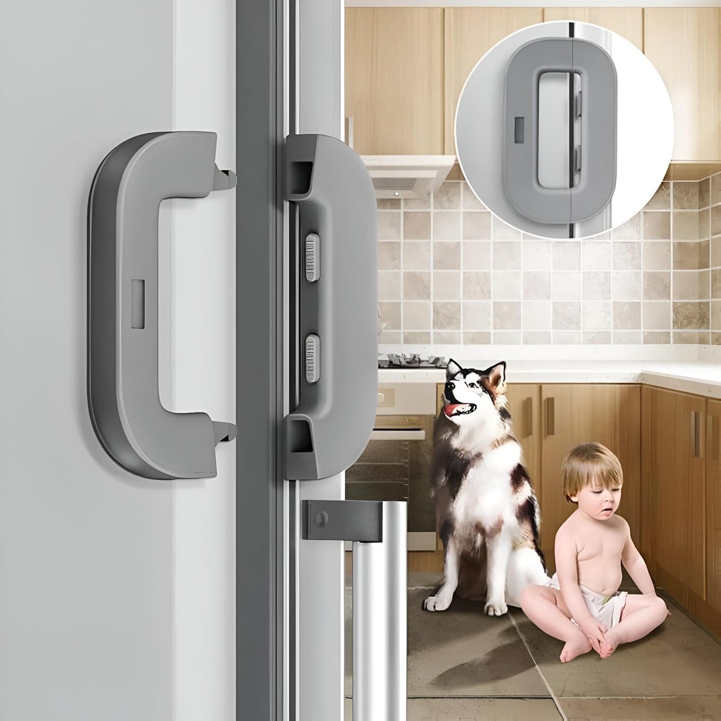 Child Safety Refrigerator Lock – Self Adhesive Fridge Lock