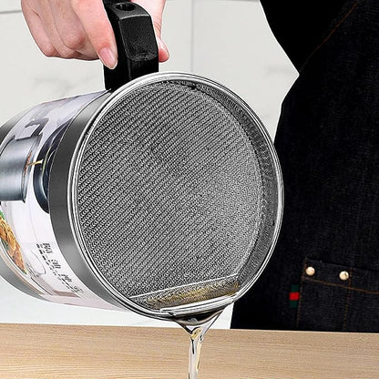 1.4L Oil Filter Pot with Strainer & Lid