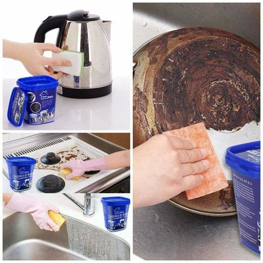 Powerful Stainless Steel Cookware Cleaning Paste – Multi-Surface Cleaner 500g