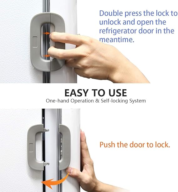 Child Safety Refrigerator Lock – Self Adhesive Fridge Lock