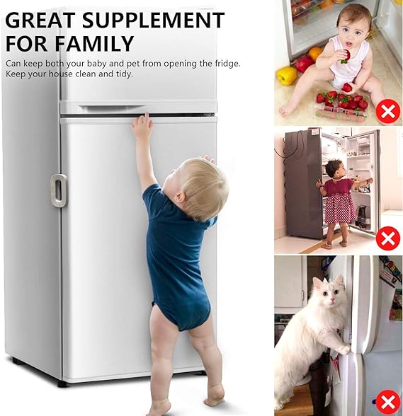 Child Safety Refrigerator Lock – Self Adhesive Fridge Lock