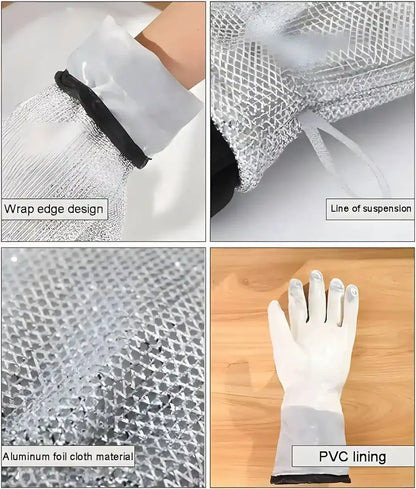 Heat Resistant Oven Gloves – Heavy Duty Kitchen Safety Mitts (Pair)