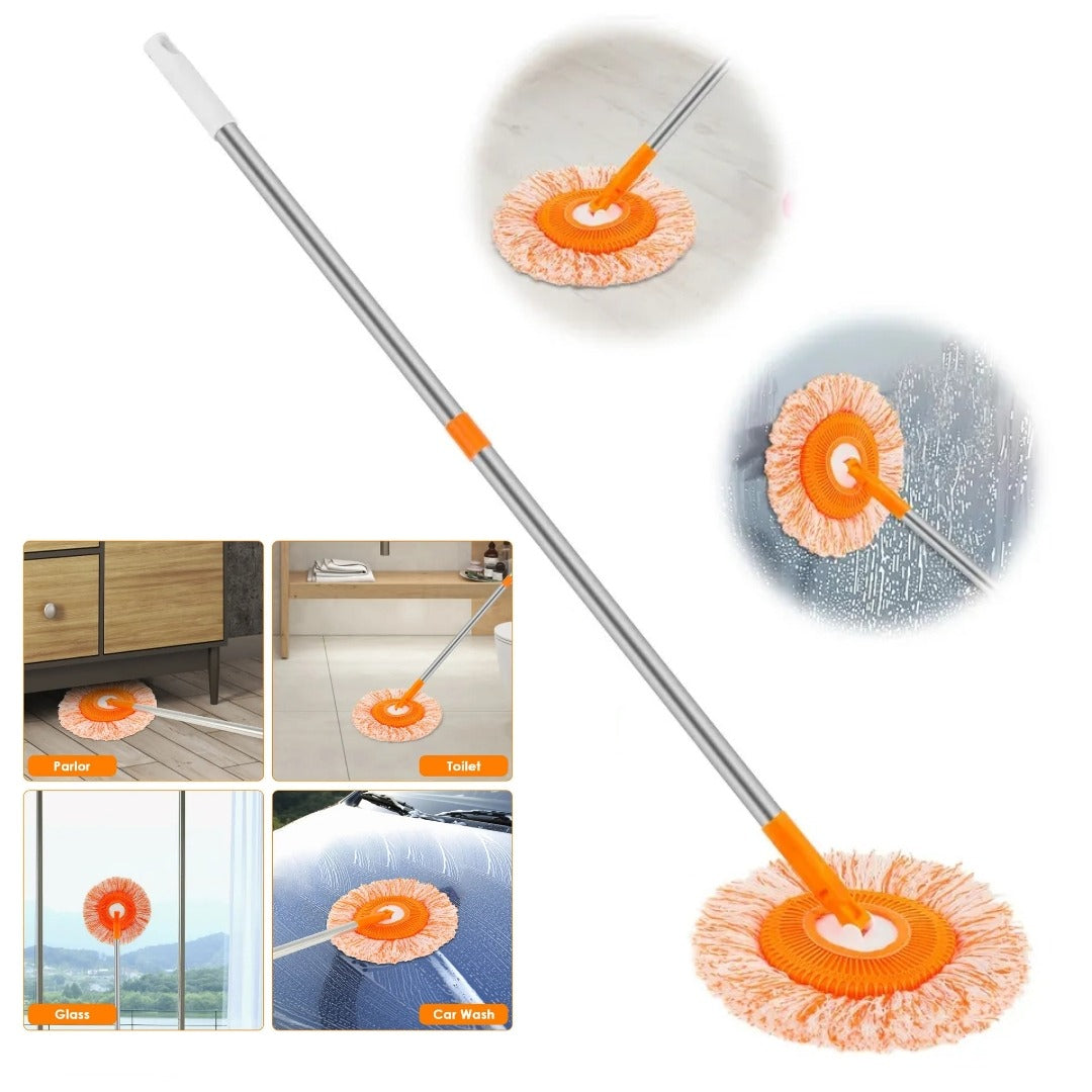 360° Rotating Microfiber Mop with Extendable Handle