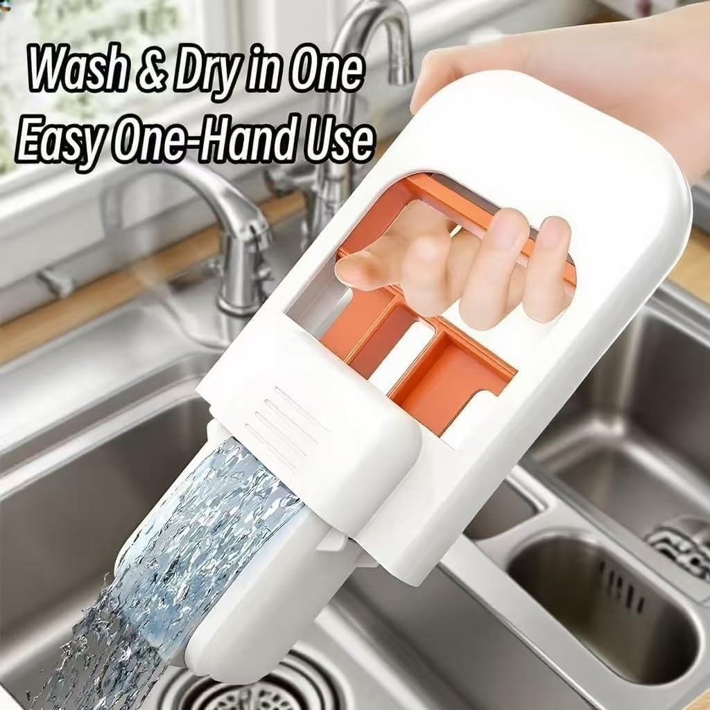 Foldable Mini Mop – Self-Squeezing Wet & Dry Cleaner