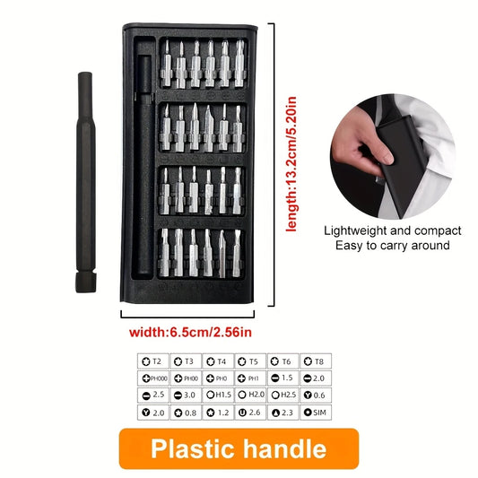 24 in 1 Precision Mini Magnetic Screwdriver Set, 24 in 1 Tool Kit, The Ultimate Electronic Repair Tool Kit for Phone, Tablet,