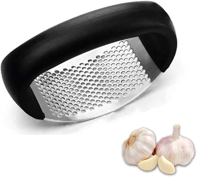 Garlic Press Rocker - Stainless Steel Garlic Press, Versatile Garlic Crusher, Easy to Use and Store Garlic Mincer – Effortles