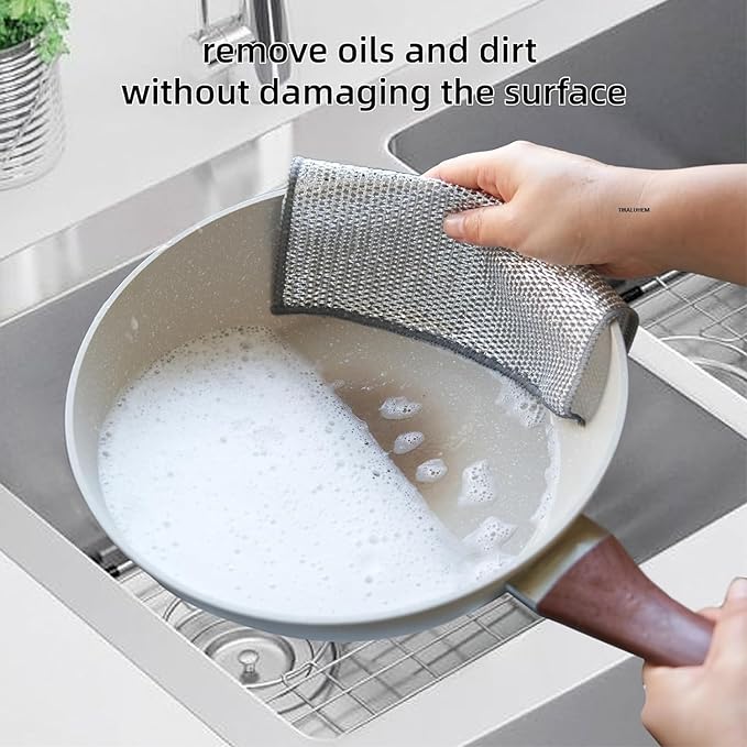 Combo Pack 2 In 1 Dumpling Maker + Dishwashing Rug | Best Samosa Maker &amp; Metal Wire Dish Washing Rugs For Kitchen (random