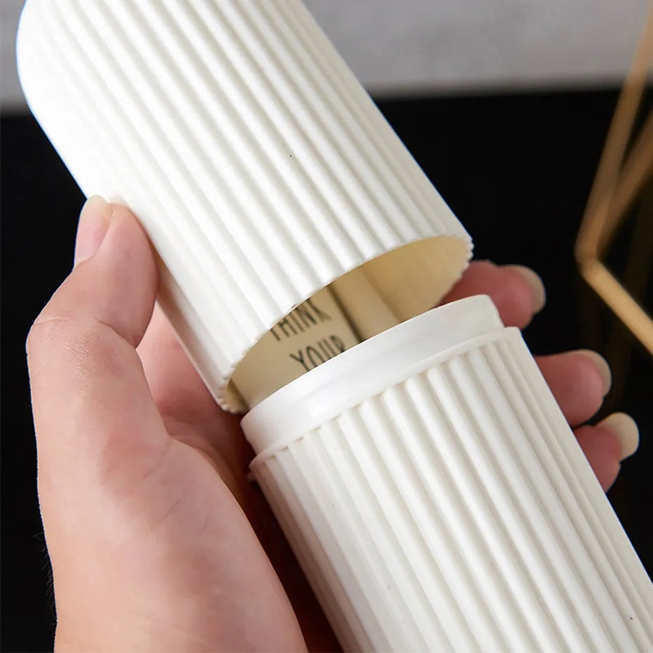Portable Toothbrush Holder Toothpaste Storage Cup Household Travel Nordic Simple Bathroom Toothbrush Protect Wash Tooth Set B