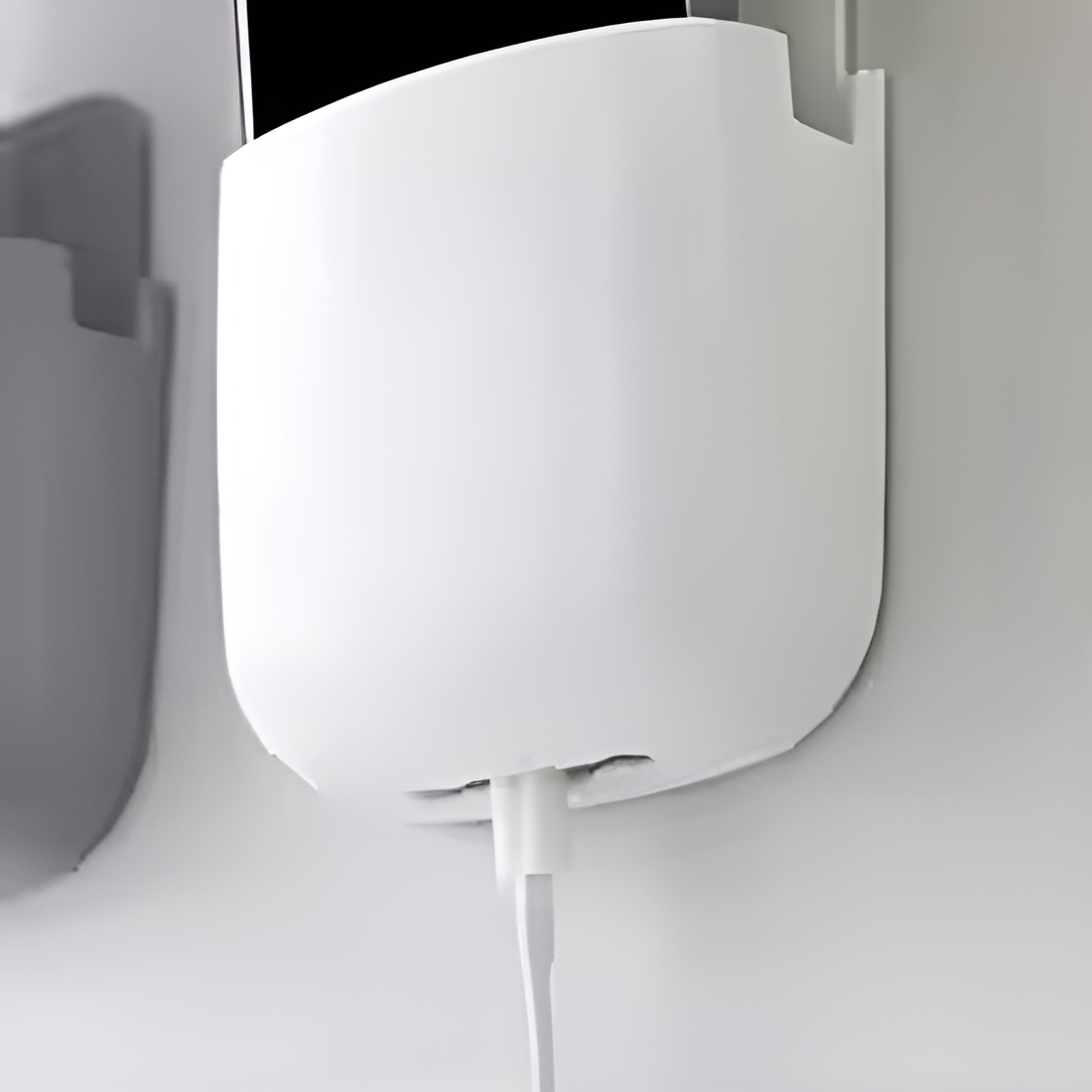 1 Pcs U Shape Wall Mounted Mobile And Remote Holder | Wall Mounted Storage Case for Remote, Toothbrush, Mobile Phone Plug Hol