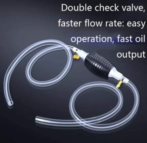 Multipurpose Liquid Transfer Pump | Portable Manual Oil, Water, Fuel Hand Transfer Pump - 5 ft (random color )