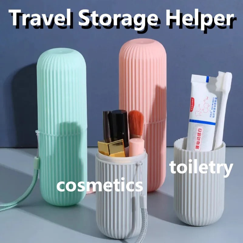 Portable Toothbrush Holder Toothpaste Storage Cup Household Travel Nordic Simple Bathroom Toothbrush Protect Wash Tooth Set B